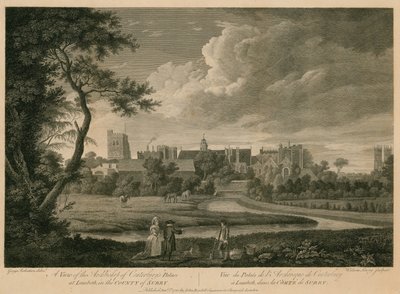 Vista del Palacio del Arzobispo de Canterbury en Lambeth, Surrey de George Edward Robertson